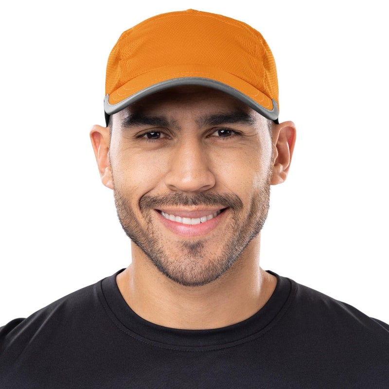Headsweats Womens Performance Reflective Race Hat for Running and Outdoor Lifestyle Baseball Cap, Orange Reflective - Image 5